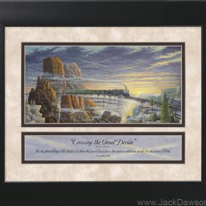 Crossing the Great Divide by Jack E. Dawson - 11x14 Framed