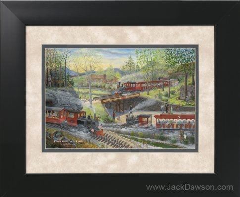 Frisco Silver Dollar Line by Jack E. Dawson - 11x14 Framed