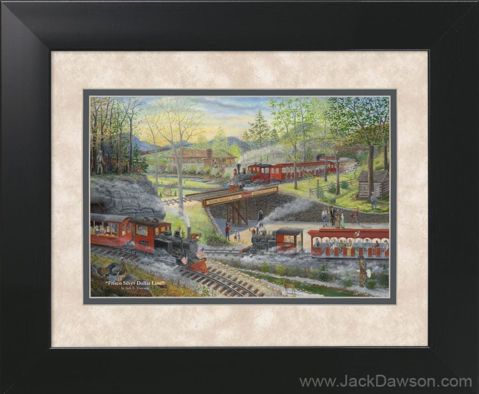 Frisco Silver Dollar Line - Decorator Print