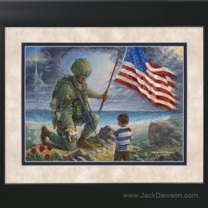 Heart of a Warrior by Jack E. Dawson - 11x14 Framed