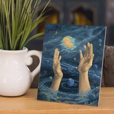 In the Beginning by Jack E. Dawson - 8x10 Tile