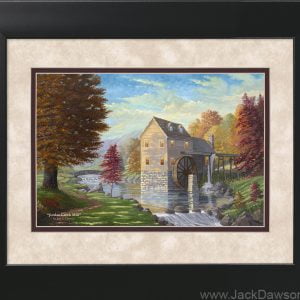 Jordan Creek Mill by Jack E. Dawson - 11x14 Framed