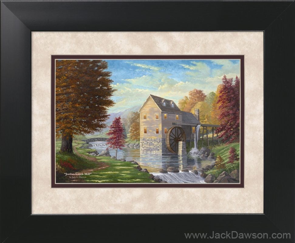 Jordan Creek Mill - Decorator Print