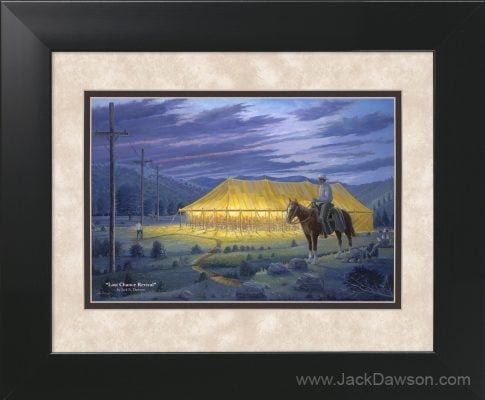 Last Chance Revival by Jack E. Dawson - 11x14 Framed