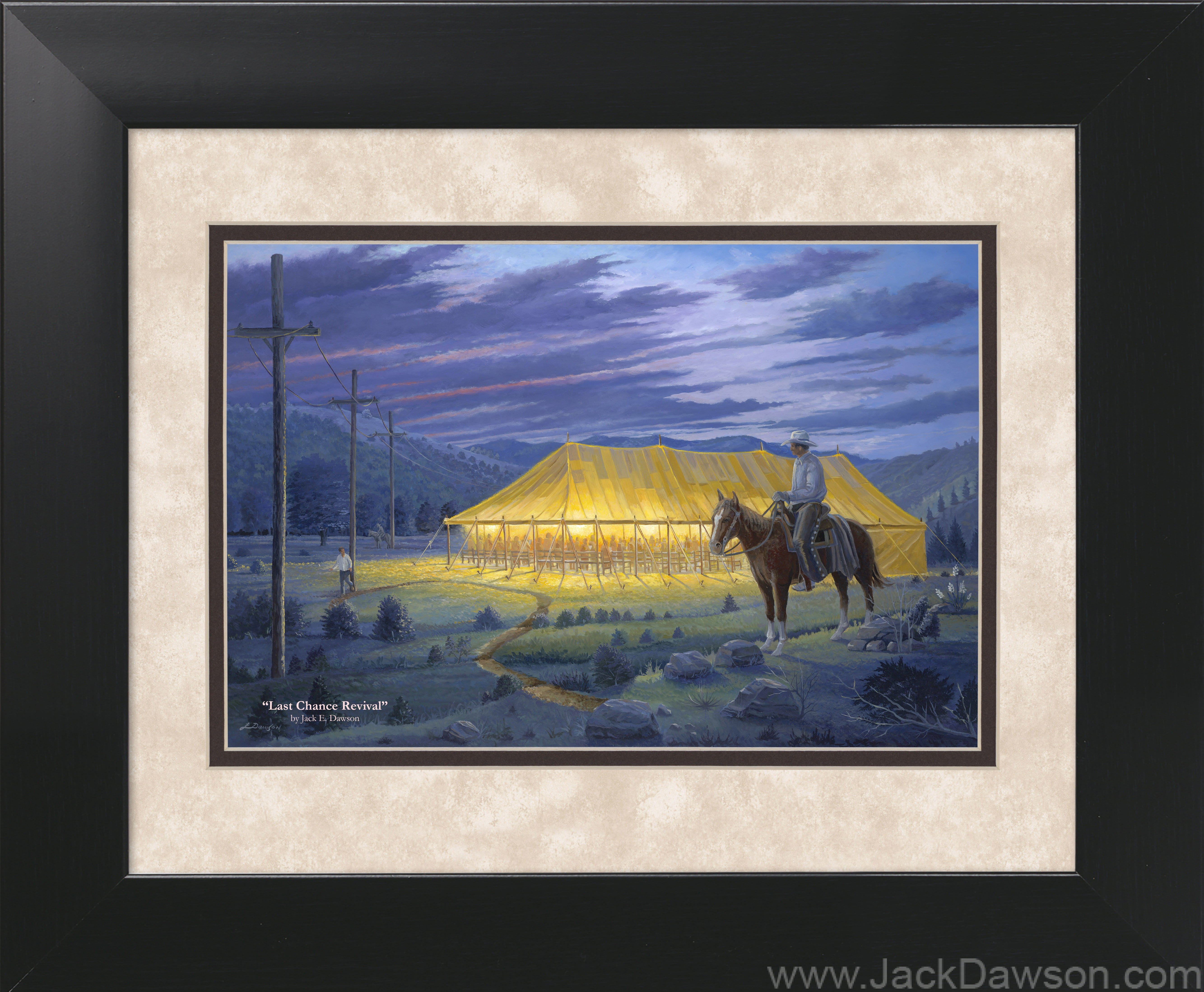 Last Chance Revival by Jack E. Dawson - 11x14 Framed