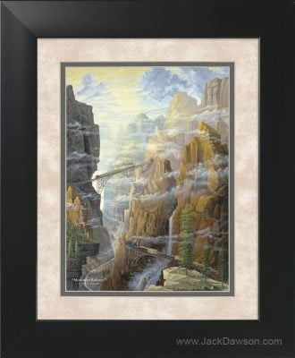 Mountain Railway by Jack E. Dawson - 11x14 Framed