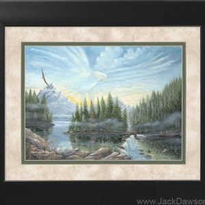 On Eagles Wings by Jack E. Dawson - 11x14 Framed