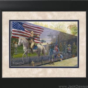 Reviewing the Troops by Jack E. Dawson - 11x14 Framed