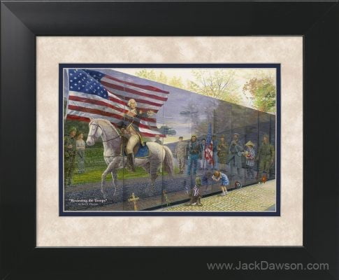 Reviewing the Troops by Jack E. Dawson - 11x14 Framed