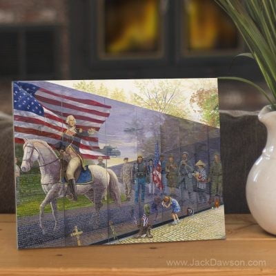 Reviewing the Troops by Jack E. Dawson- 8x10 Tile