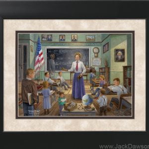 School Daze by Jack E. Dawson - 11x14 Framed