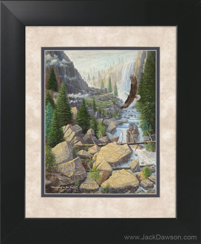 Stepping in the Light - Decorator Print