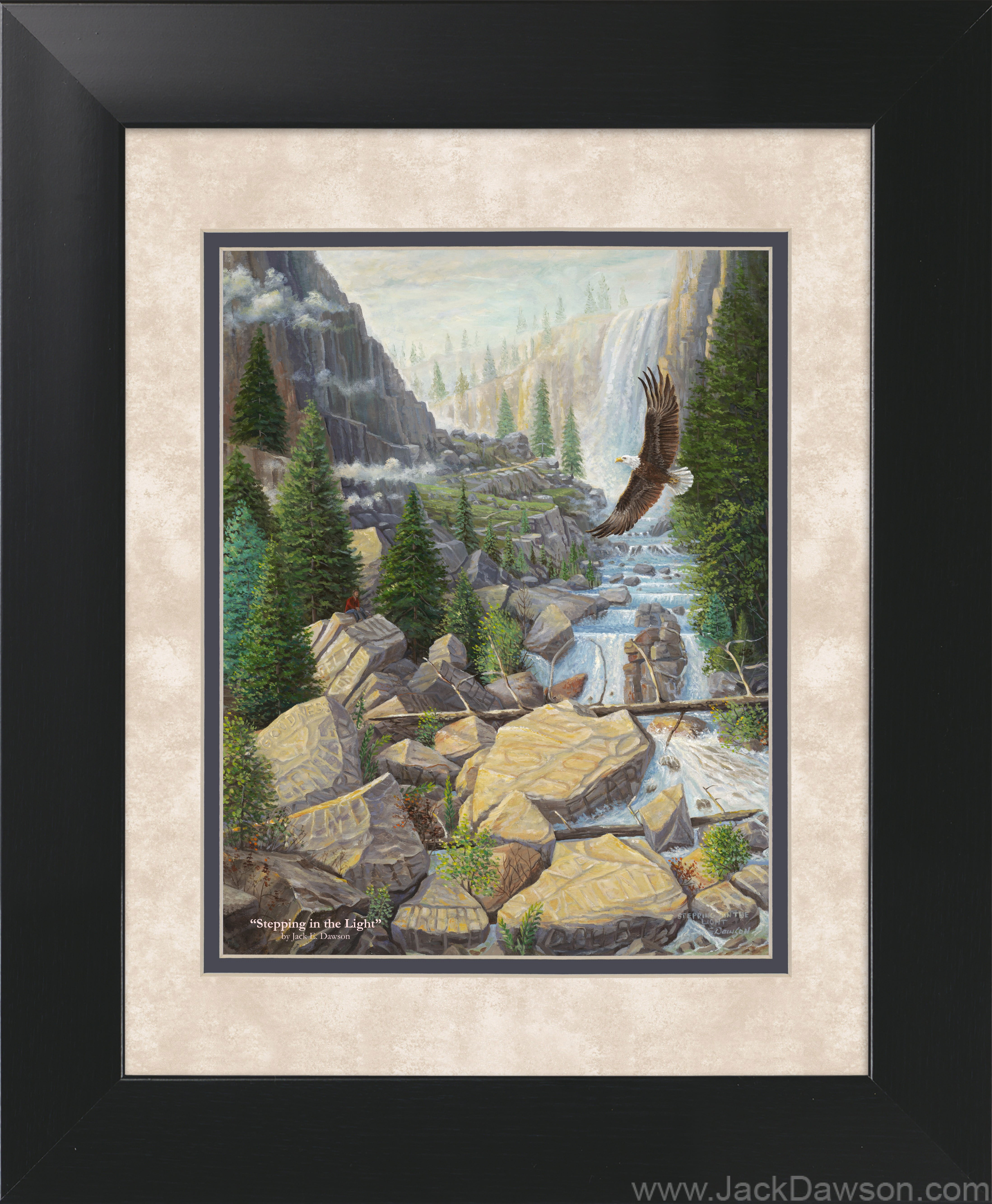 Stepping in the Light by Jack E. Dawson - 11x14 Framed