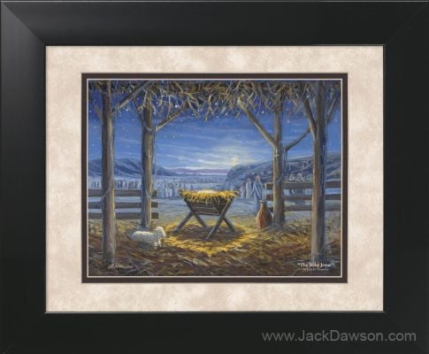 The Baby Jesus by Jack E. Dawson - 11x14 Framed
