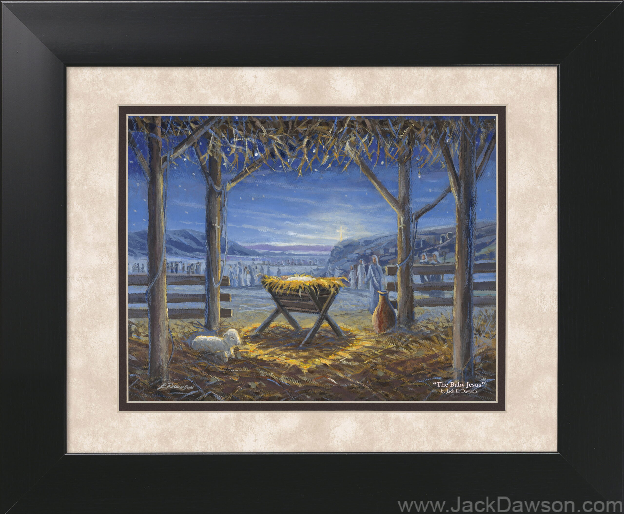 The Baby Jesus by Jack E. Dawson - 11x14 Framed