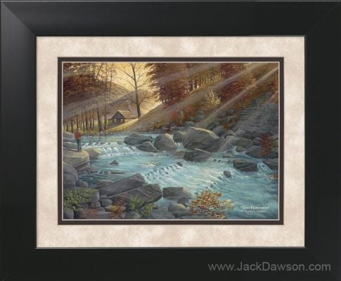 Two Fishermen by Jack E. Dawson - 11x14 Framed
