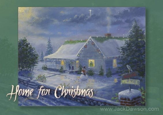 Home for Christmas 5x7 Card Inside
