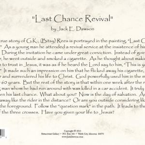 Last Chance 5x7 Card Back