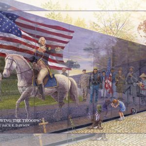 Reviewing the Troops - 5x7 Card Inside