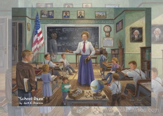 School Daze 5x7 Card Inside