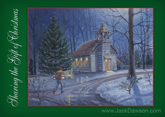 Sharing the Gift of Christmas 5x7 Card Inside