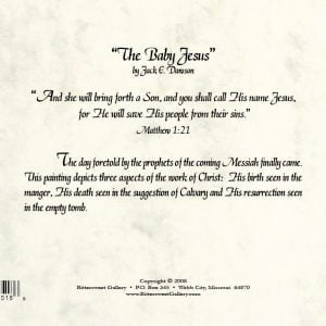 The Baby Jesus - 5x7 Card Inside