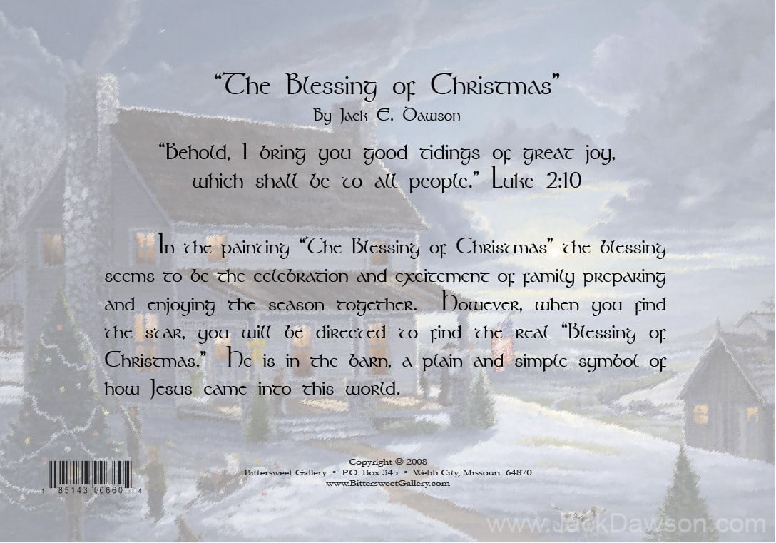 The Blessing of Christmas - 5x7 Card Inside