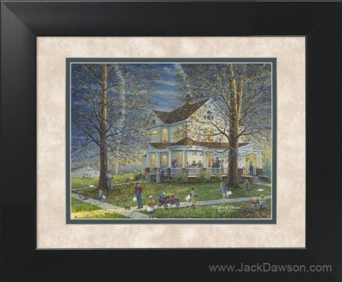 Lights of Home by Jack E. Dawson - 121 - 11x14 Framed