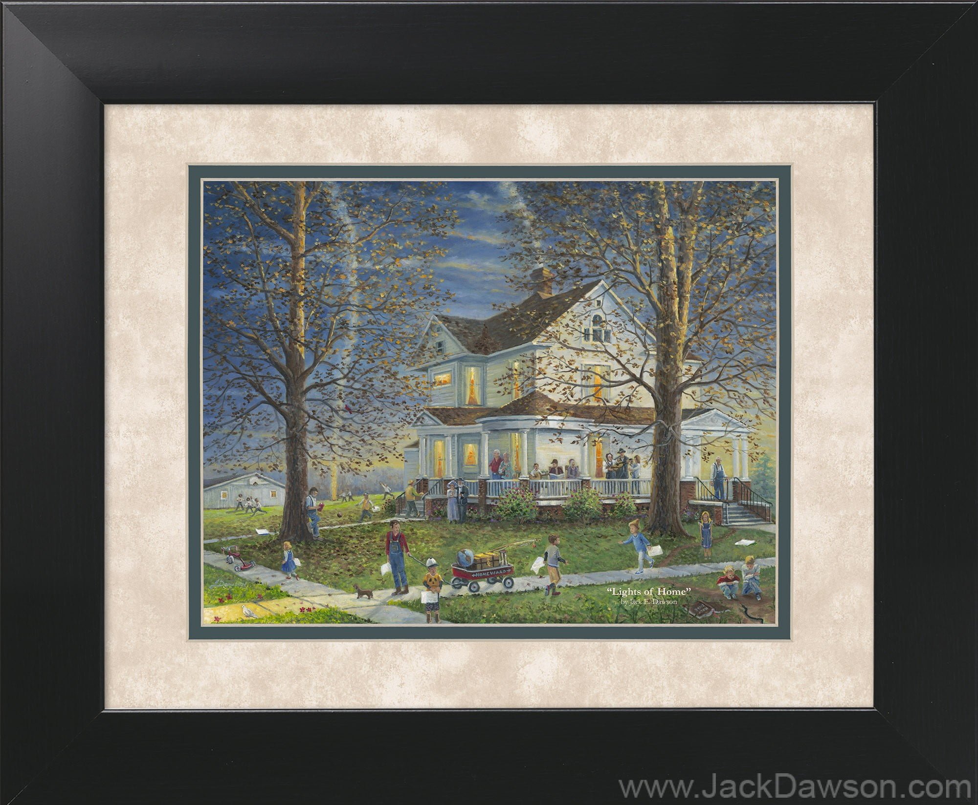 Lights of Home by Jack E. Dawson - 121 - 11x14 Framed