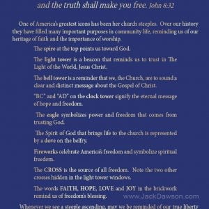 Celebrate Freedom 5x7 Card - Back by Jack E. Dawson