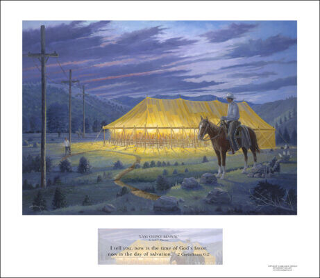 Last Chance Revival by Jack E. Dawson - Frameable Paper Print