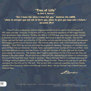 Tree of Life by Jack E. Dawson 9x12 Card with UPC - Back
