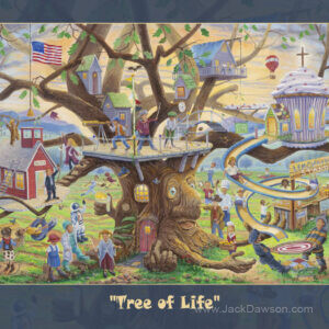 Tree of Life by Jack E. Dawson 9x12 Card with UPC - Front