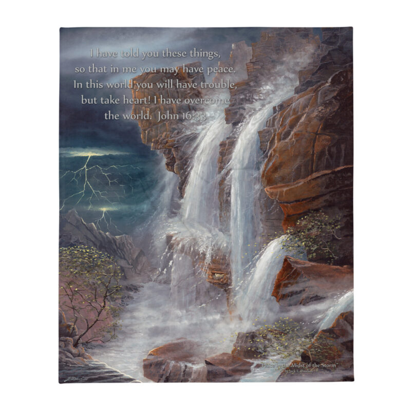 Peace in the Midst of the Storm - Throw Blanket