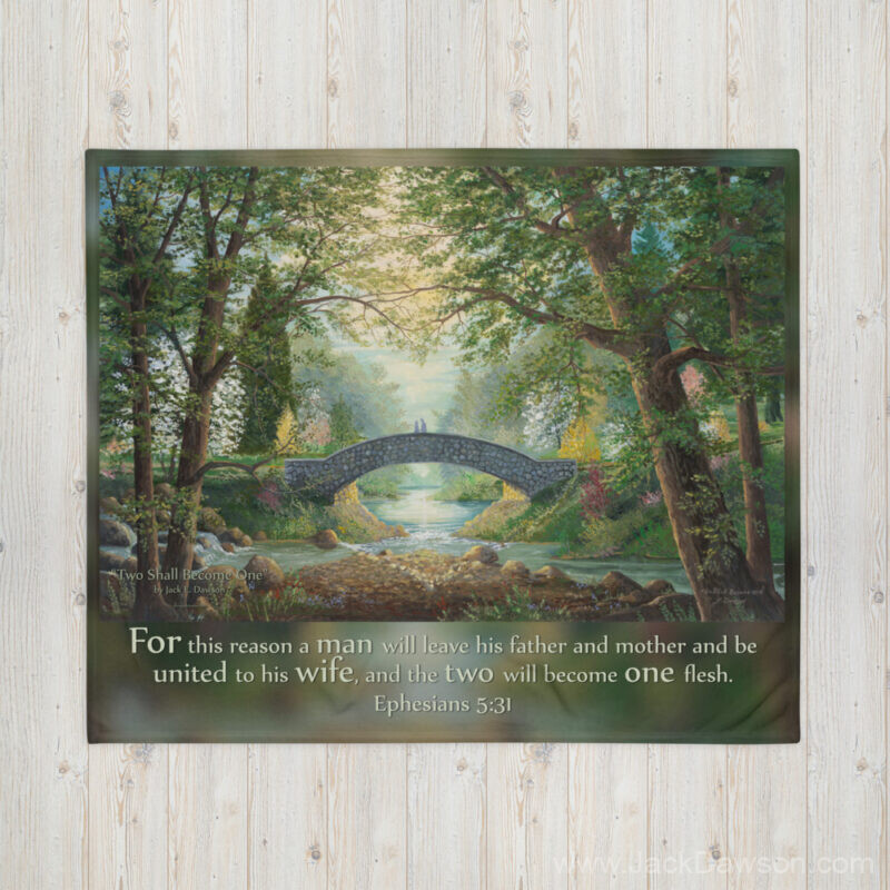 Two Shall Become One - Throw Blanket — view 2
