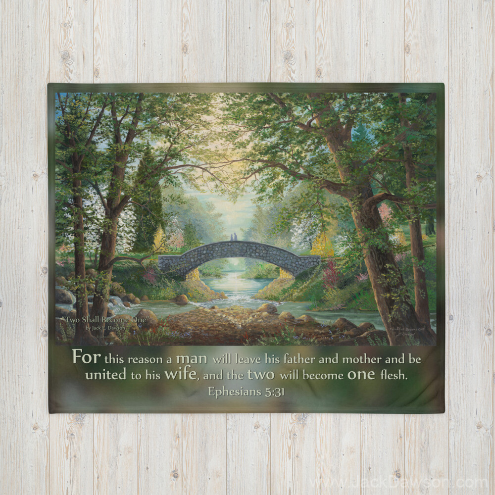 Two Shall Become One - Throw Blanket - Image 2
