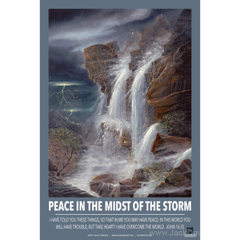 Peace in the Midst of the Storm - 24x36 - Poster