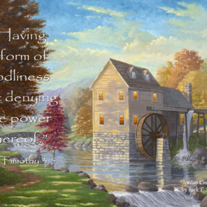 Jordan Creek Mill by Jack E. Dawson - 5x7 Card - Front