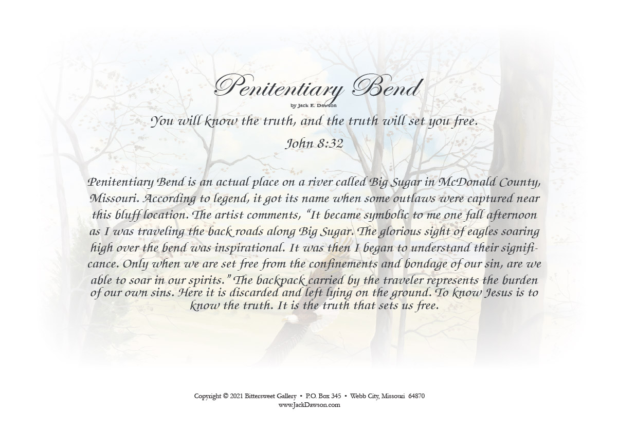 Penitentiary Bend by Jack E. Dawson - 039 - 5x7 - Back