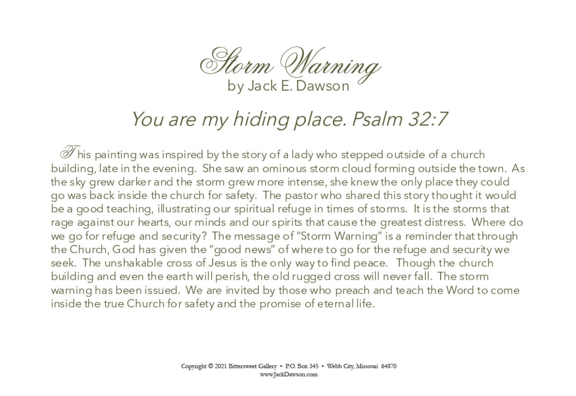 Storm Warning - Note Cards — view 2