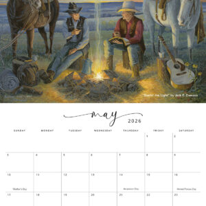 Jack E. Dawson Bittersweet Gallery 2026 Calendar - Sample Page