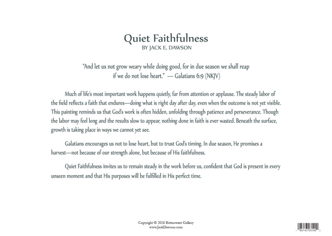 Quiet Faithfulness - Note Cards — view 2